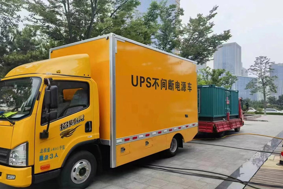 平谷发电机租赁施工现场
