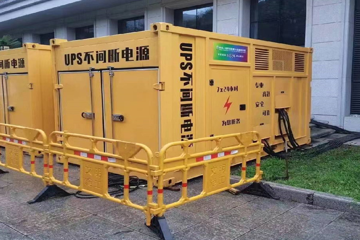 平谷发电机租赁施工现场