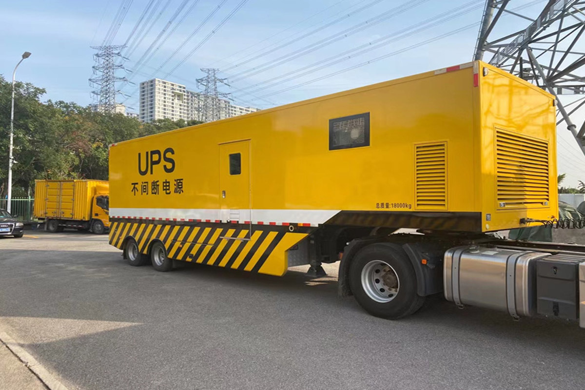 平谷发电机租赁施工现场